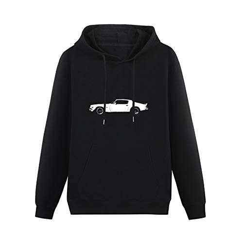 MAYILI Warm Sweatshirts 1974 Camaro Side Dark Color Heavyweight Hooded Black M von MAYILI