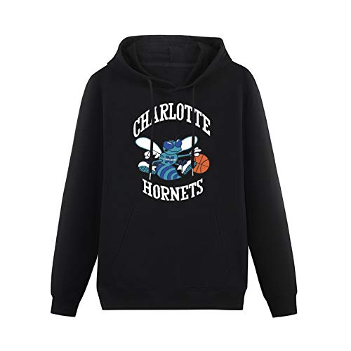 MAYILI Warm Sweatshirts Charlotte Hornets Heavyweight Hooded Black L von MAYILI