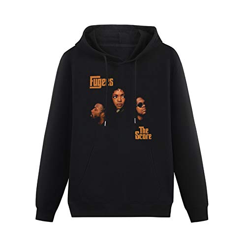 MAYILI Warm Sweatshirts Fugees The Score Lauryn Hill Pras Wyclef Jean Vinyl 90'S Hip Hop R&B Rap Heavyweight Hooded Black 3XL von MAYILI