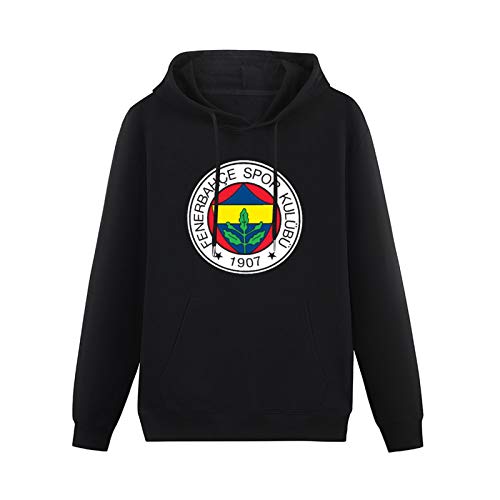 MAYILI Warm Sweatshirts Geek Fenerbahce Sk Heavyweight Hooded Black 3XL von MAYILI