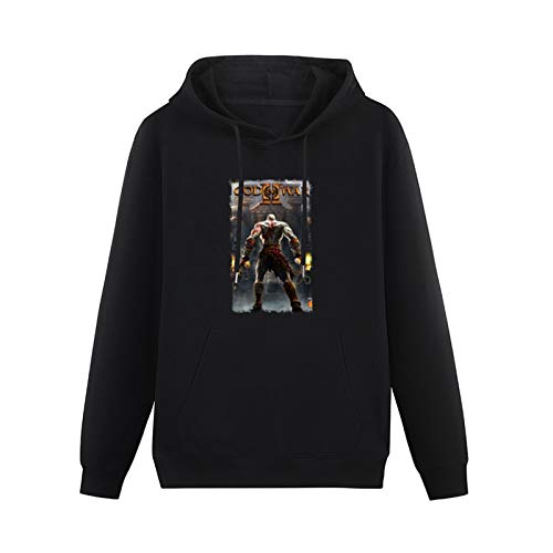 MAYILI Warm Sweatshirts God of War Ii Cover Art Kratos Heavyweight Hooded Black XXL von MAYILI