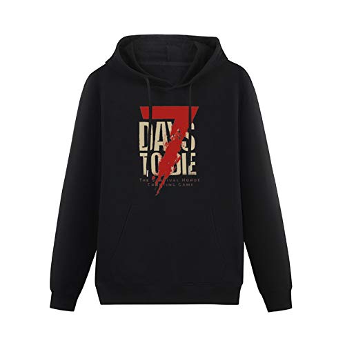 MAYILI Warm Sweatshirts Hitting 7 Days to Die Heavyweight Hooded Black L von MAYILI