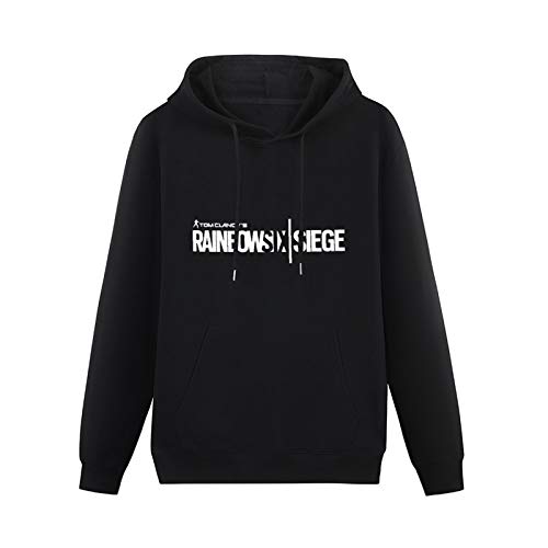 MAYILI Warm Sweatshirts Rainbow Six Siege Cotton Heavyweight Hooded Black 3XL von MAYILI