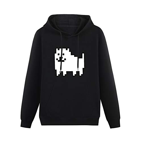 MAYILI Warm Sweatshirts Undertale Annoying Dogs Heavyweight Hooded Black M von MAYILI