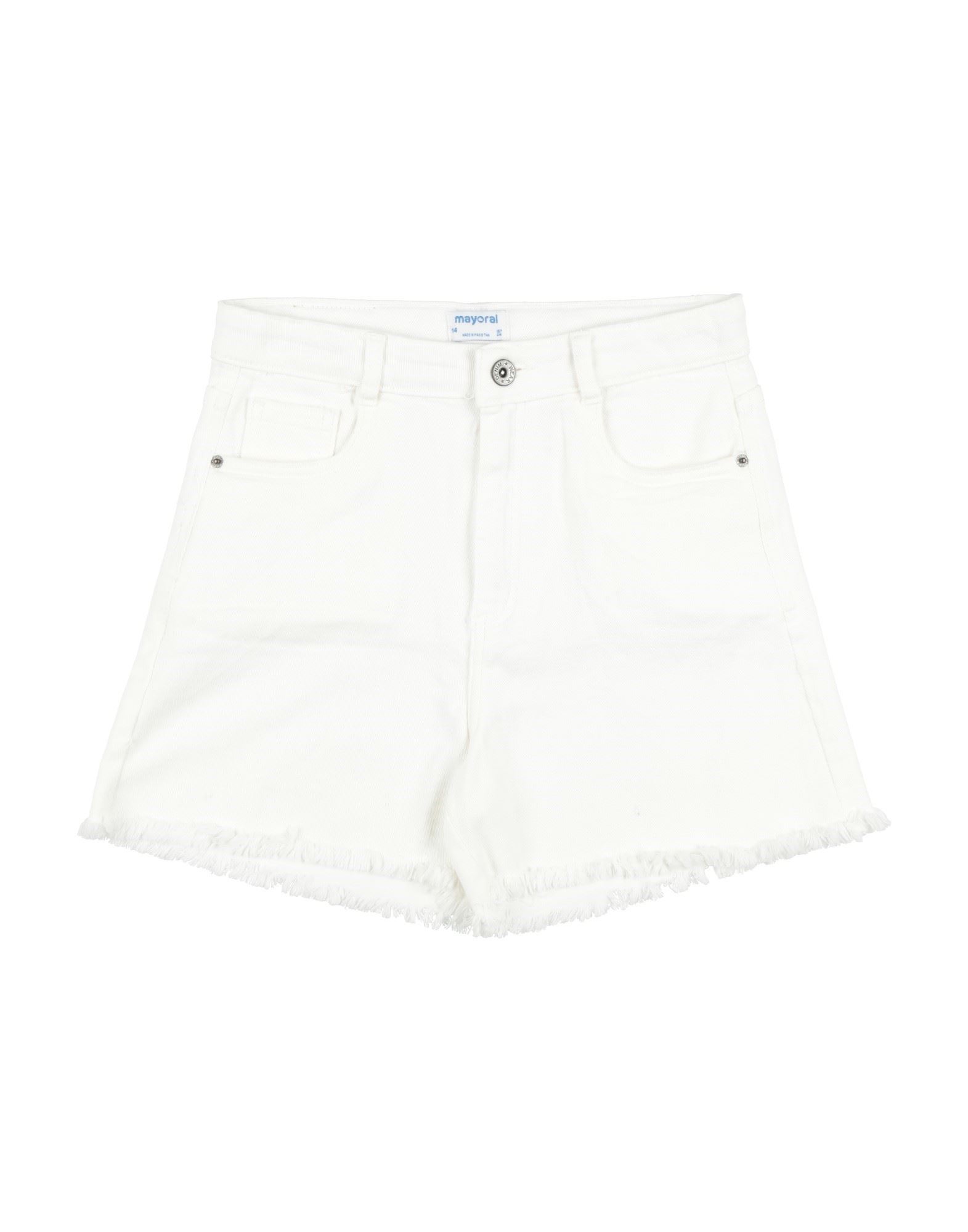 MAYORAL Jeansshorts Kinder Weiß von MAYORAL