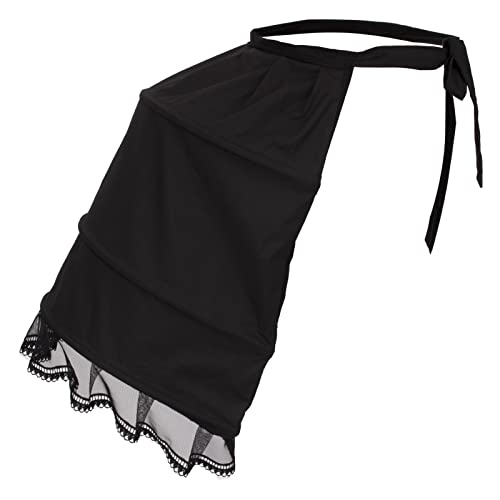 Maysong Damen Viktorianischer Hoop-Rock Bustle Petticoat - Weiß - Einheitsgröße von MAYSONG