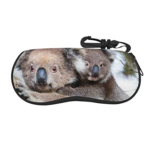 MAZBIT Gestreiftes Leoparden-Brillenetui, weiches bedrucktes Neopren, leicht, tragbares Sonnenbrillenetui, Reißverschluss, Koala Bär, One size MAZBIT Gestreiftes Leoparden-Brillenetui, weiches bedrucktes Neopren, leicht, tragbares Sonnenbrillenetui, Reißverschluss, Koala Bär, One size von MAZBIT