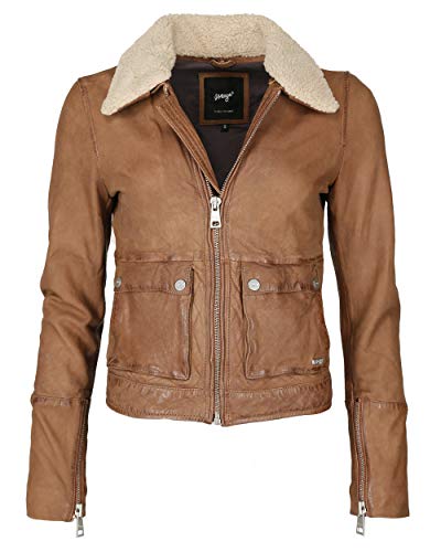 MAZE Damen Lederjacke 42020103 Cognac XL von Maze