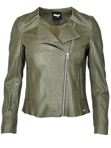 MAZE Damen Lederjacke 42021103 Olive L von Maze