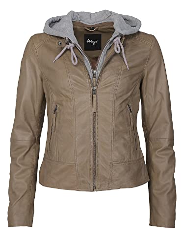 MAZE Damen Lederjacke 42021133 Mud L von MAZE