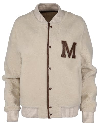 MAZE Damen Lederjacke 42021202 Beige/Offwhite L von MAZE