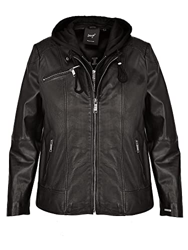 MAZE Damen Lederjacke 42021318 Black 54 von MAZE