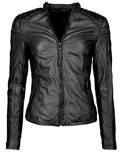 MAZE Damen Lederjacke Brightwater Black XS von MAZE