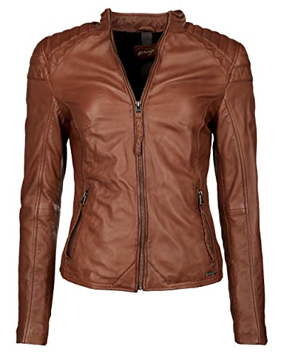 MAZE Damen Lederjacke Brightwater Cognac XXL von MAZE