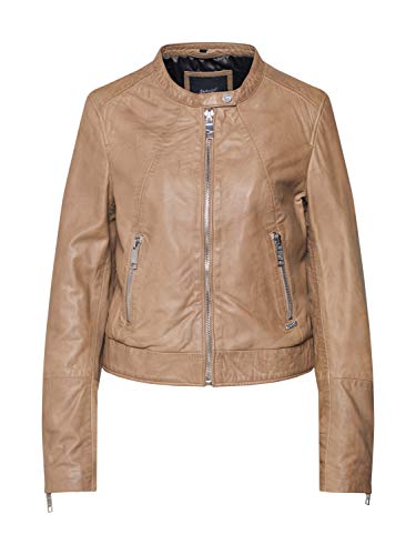 MAZE Damen Lederjacke Grenada Beige XS von MAZE