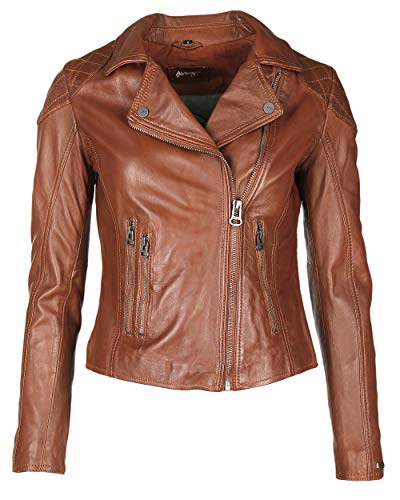 MAZE Damen Lederjacke Ibiza Cognac L von MAZE