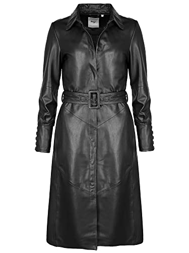 MAZE Damen Ledermantel 42021151 Black M von MAZE