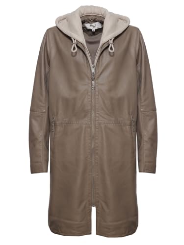 MAZE Damen Ledermantel 42021316 Mud 54 von Maze