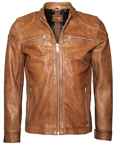 Maze Herren Lederjacke Flint Brown M von Maze