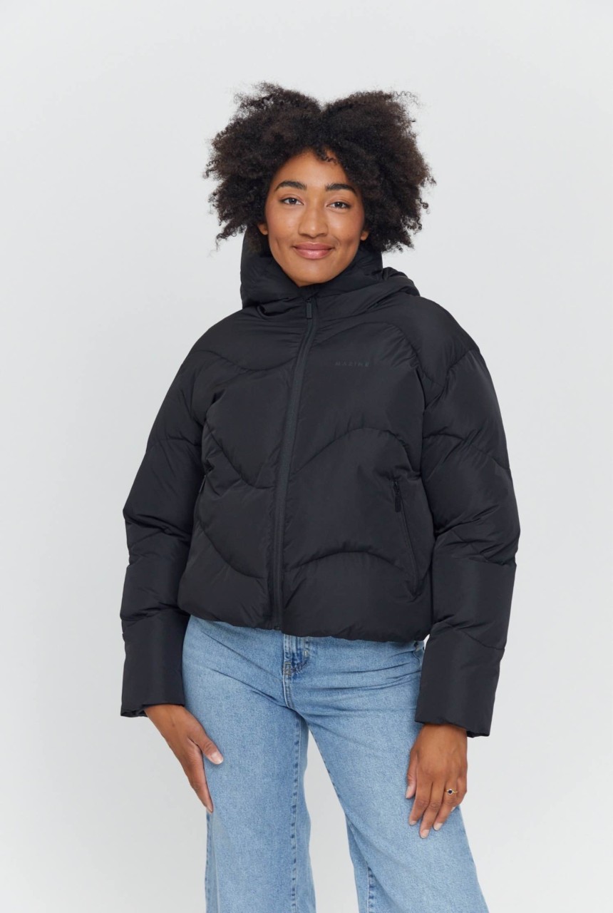 DANA PUFFER JACKET | MAZINE | vegane Daunenjacke | black L von MAZINE