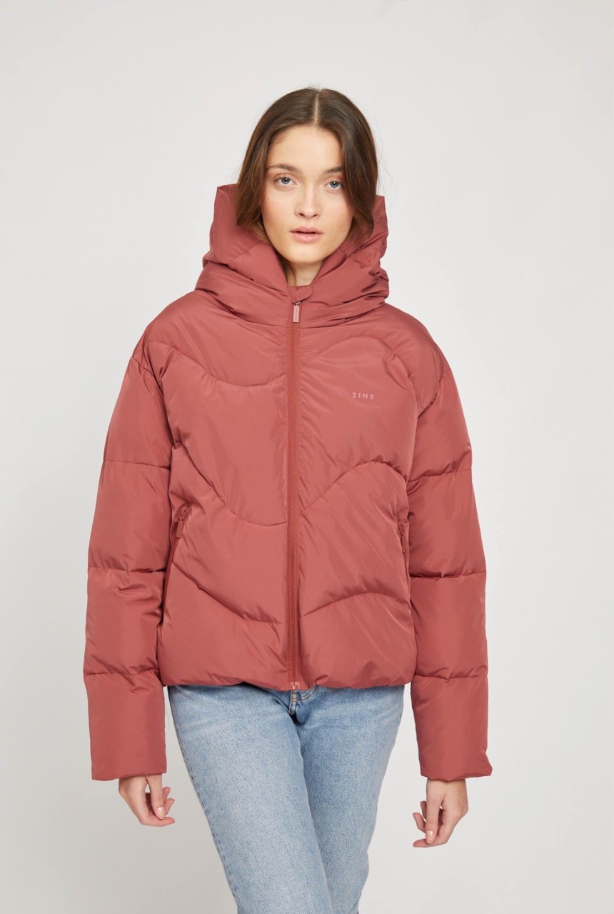 DANA PUFFER JACKET | MAZINE | vegane Daunenjacke | dark c... L von MAZINE