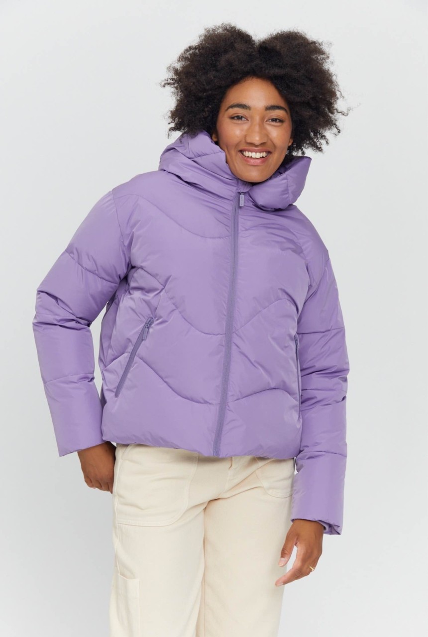 DANA PUFFER JACKET | MAZINE | vegane Daunenjacke | purple... L von MAZINE