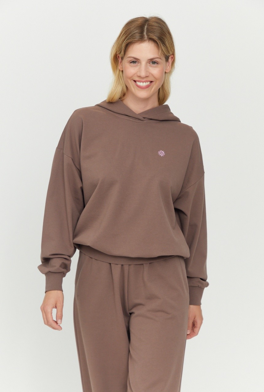 DONELLY | MAZINE | veganer Hoodie | deep taupe L von MAZINE