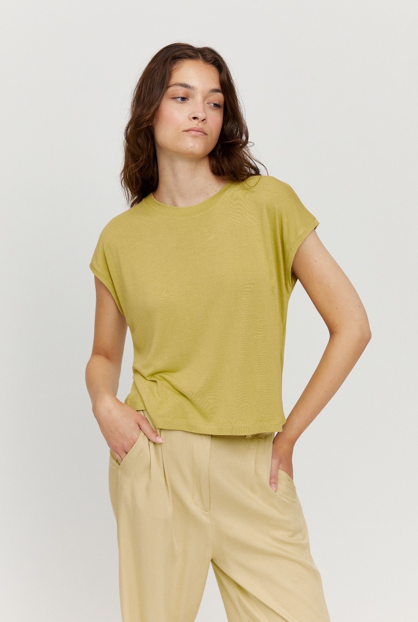 GOLDEN T | MAZINE | veganes T-Shirt | celery green XS von MAZINE