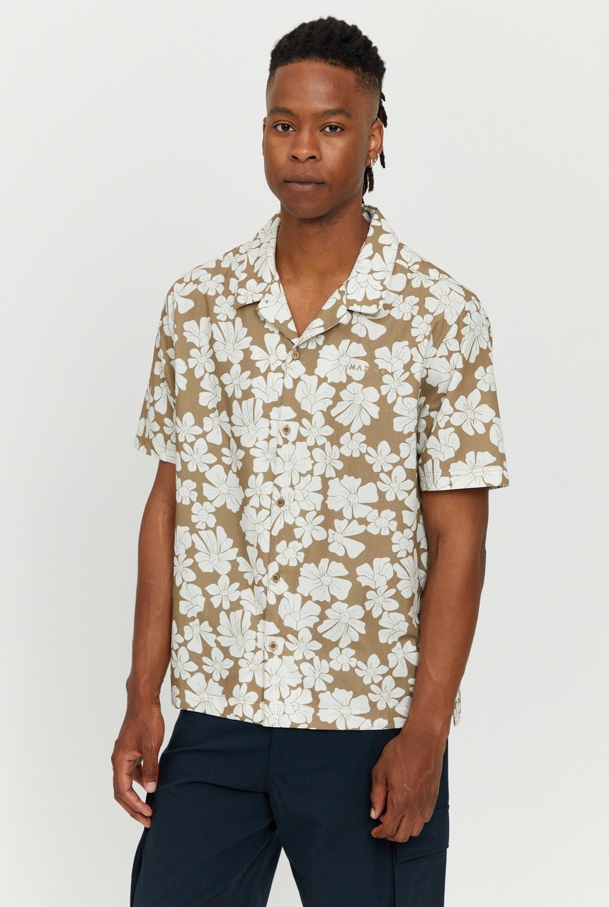 HONOLULU SHIRT | MAZINE | veganes Hemd | clay/printed M von MAZINE