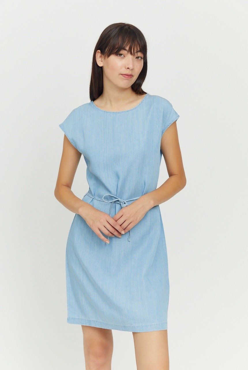 IRBY DRESS | MAZINE | veganes Kleid | light blue wash XS von MAZINE