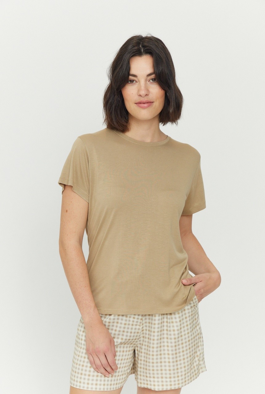 LEONA T | MAZINE | veganes T-Shirt | sandy olive XS von MAZINE