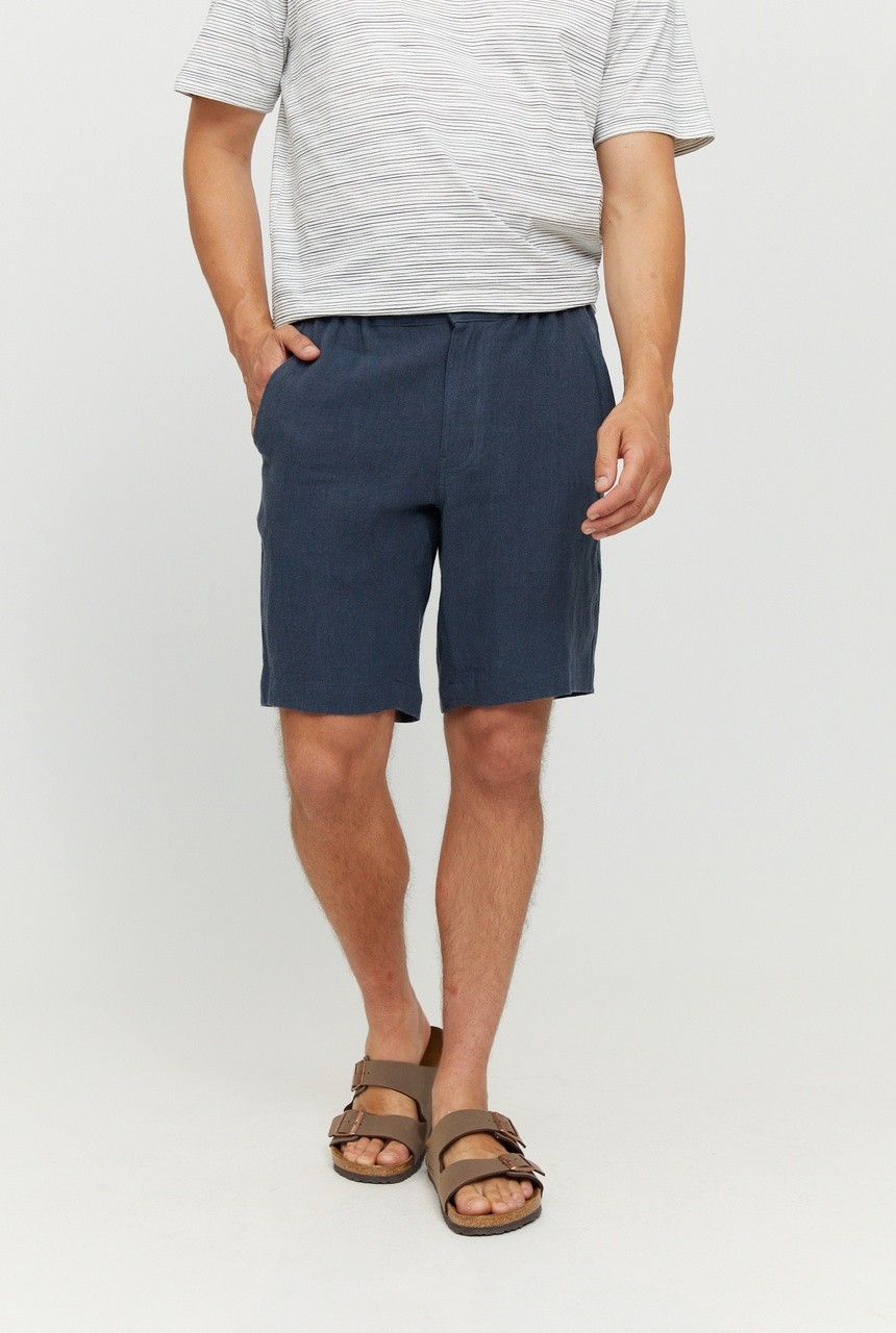 LITTLEFIELD LINEN | MAZINE | vegane Shorts | ink blue L von MAZINE