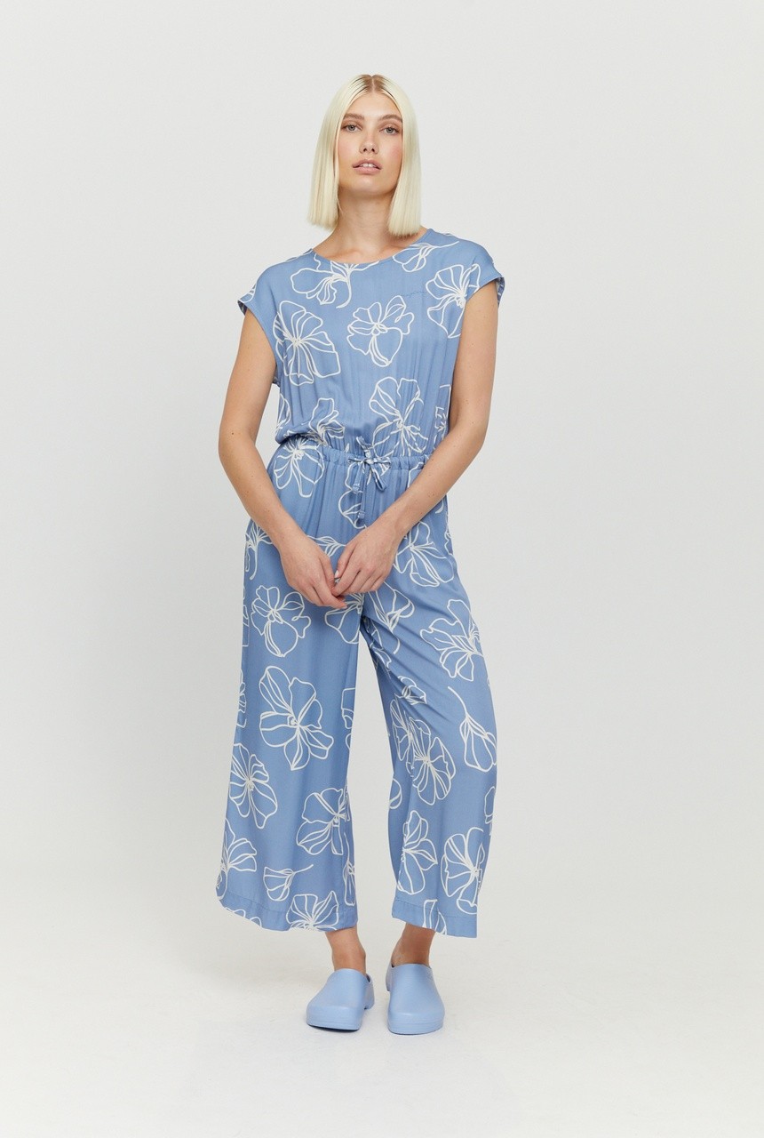 MARISA PRINTED | MAZINE | veganer Jumpsuit | blue lilac/p... S von MAZINE