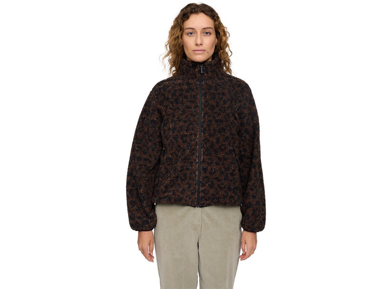 MAZINE Fleecejacke Printed Sherpa Jacket Printed Sherpa Jacket von MAZINE