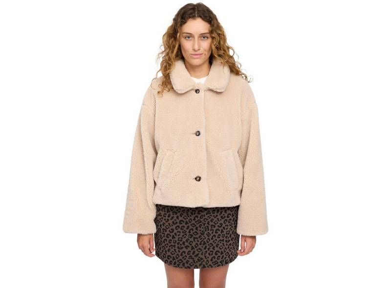 MAZINE Winterjacke Faux-Fur Button Jacket Faux-Fur Button Jacket von MAZINE