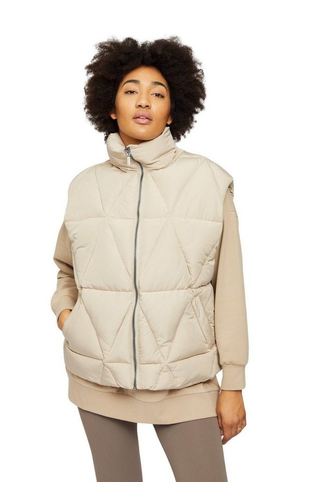 MAZINE Winterjacke HANSKA VEST Beige Vegane Damen Winterweste von MAZINE