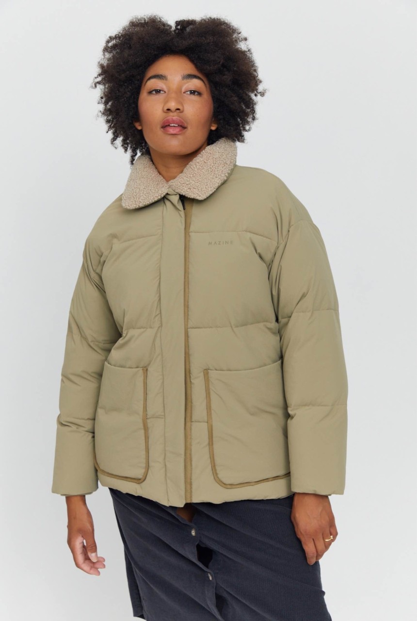 TWIG PUFFER JACKET | MAZINE | vegane Daunenjacke | moss S von MAZINE