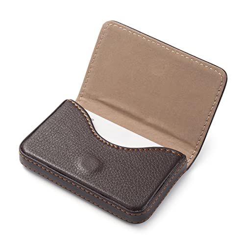 Visitenkartenetui PU Leder Kartenhalter für Männer Damen professionell Visitenkartenständer,Taschen ID Etui Kreditkarten-Etui mit Magnetverschluss von MAZYPO