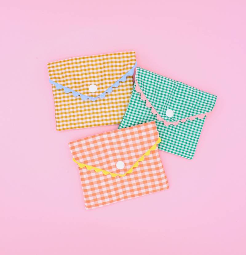 Seifen - Oder Taschentuchbeutel, Vichykaro Und Krocket, Zero Waste von MAchatAtelier