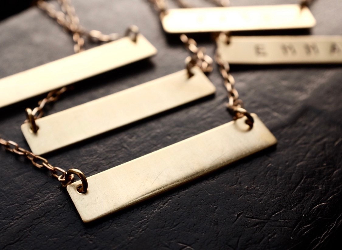 Hand Gestempelt Custom Name Necklce von MAgneShop