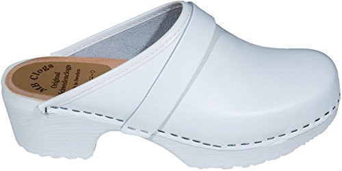 MB Clogs Original Schwedenclogs Damenclogs weiß mit PU Sohle von MB Clogs