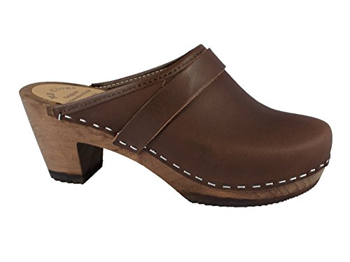 MB Clogs Fettlederclogs braun (39) von MB Clogs