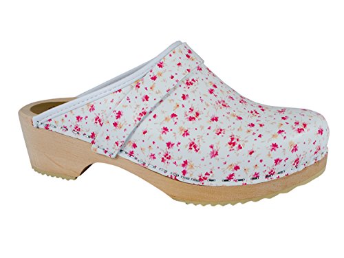 MB Clogs Original Schwedenclogs Damenclogs Standardclogs Modell Mini Summerflower von MB Clogs