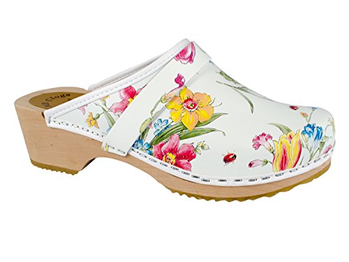 MB Clogs Orginal Schwedenclogs Damenclogs Standardclogs Summer Flower von MB Clogs