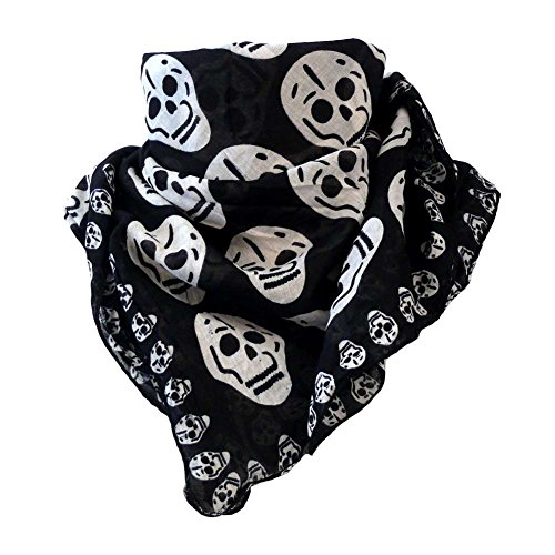 MB-Mueller Bandana Multifunktionstuch Kopftuch La Santa Muerte Classic Halstuch von MB-Mueller