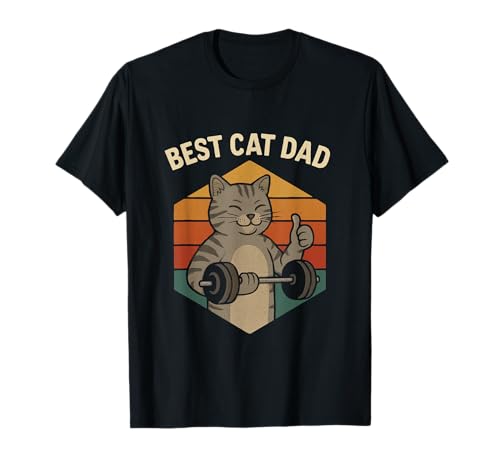 Herren Best Cat Dad T-Shirt von MB-T