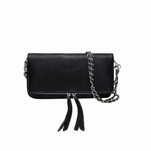 Damen Leder Fashion Flip Exquisite Umhängetasche Zufällige Reißverschlussrichtung von MBACODAI