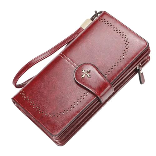 MBACODAI Baellerry Neue Frauen Lange Brieftaschen Große Kapazität Handtaschen Handy Tasche Weibliche Brieftasche Karte Halter Multifunktionale Uhrarmband-geldbörse (Color : 4) von MBACODAI