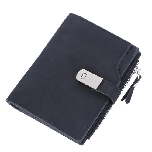 MBACODAI Frauen Kurze Geldbörsen Schnalle Kartenhalter Weibliche Geldbörse Reißverschluss Geldbörse Mädchen (Color : 1) von MBACODAI