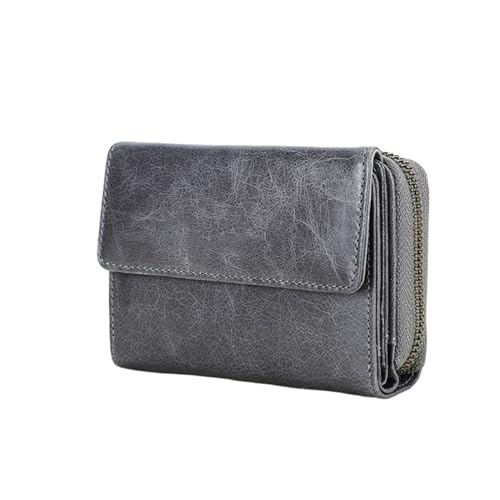 MBACODAI Leder Mode Frauen Geldbörsen Trifold Design Geld Tasche Reißverschluss Kleine Geldbörse for Mädchen Kartenhalter Taschen (Color : 4) von MBACODAI